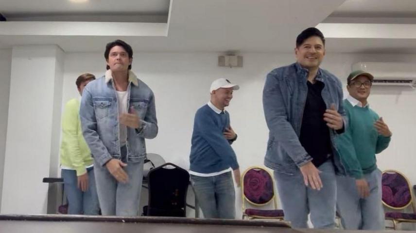 Dingdong Dantes, Arthur Solinap and Abztract Dancers
