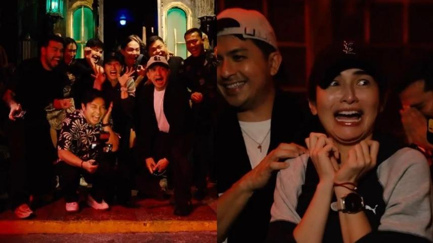 jennylyn mercado and dennis trillo with abdul and marsy in nightmares manila