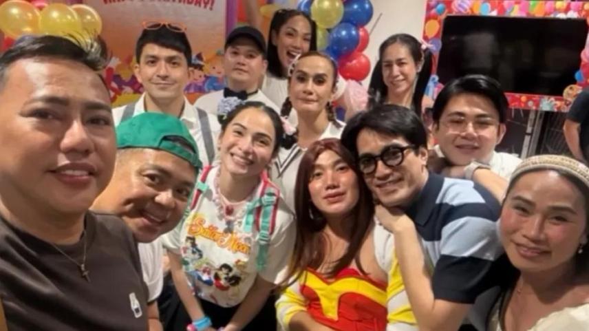 Jennylyn Mercado, Dennis Trillo Christmas party