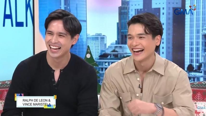 Vince Maristela and Ralph de Leon in Fast Talk with Boy Abunda