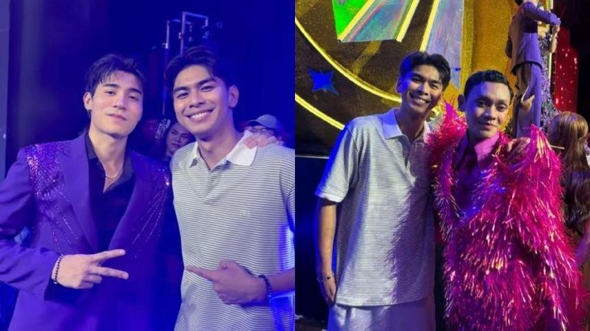 Shan Vesagas supports Esnyr and Brent Manalo