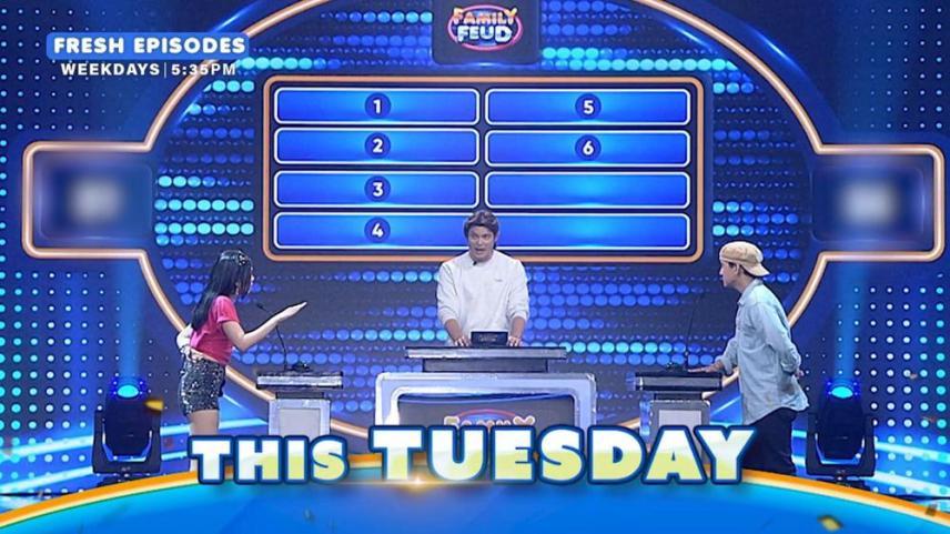 mei mei and press hit play on family feud