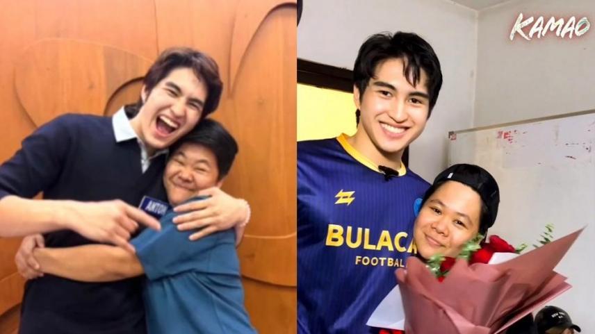 anton vinzon with his personal assistant yosh