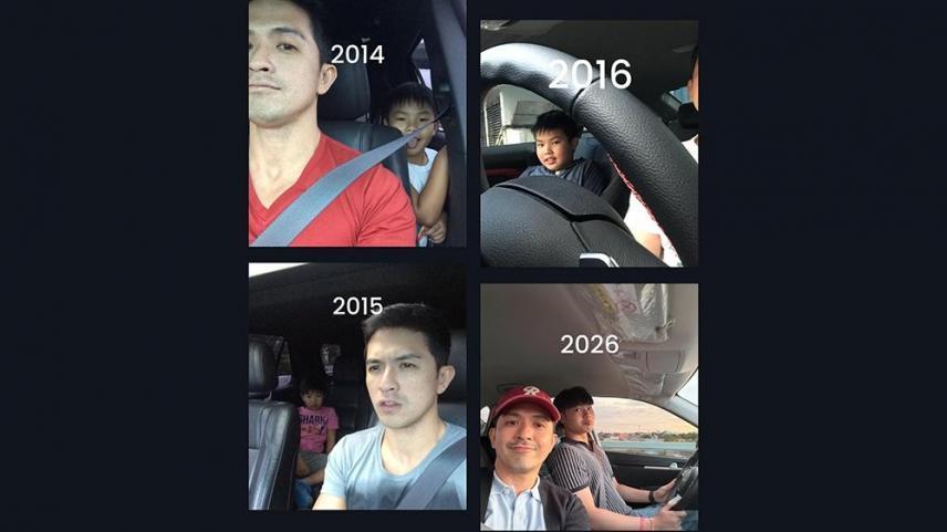 Dennis Trillo and son Calix
