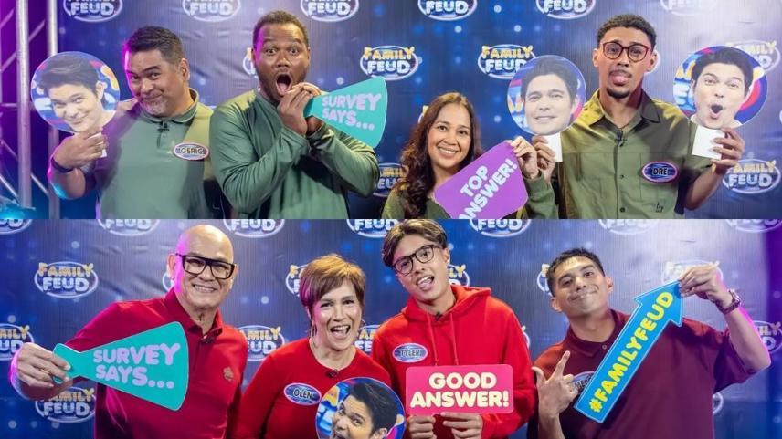 Willie Miller at Frankie Lim in Family Feud