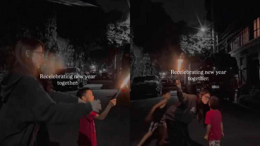 Kylie Padilla with Axl and Alas