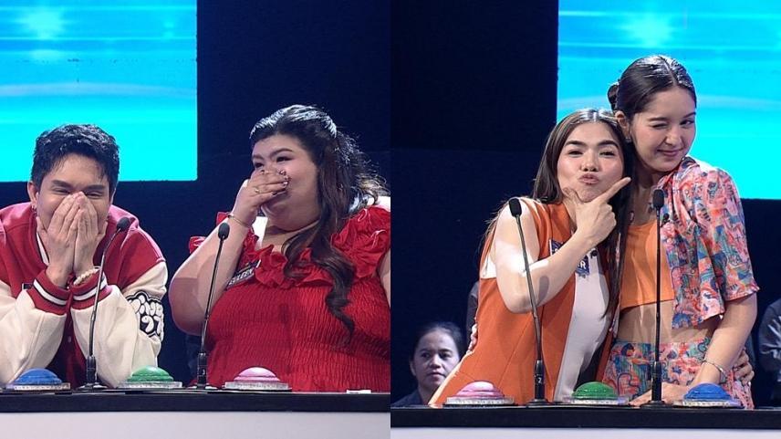 Chanty Videla with Sugar Mercado and Kevin Montillano with Euleen Yobab Castro