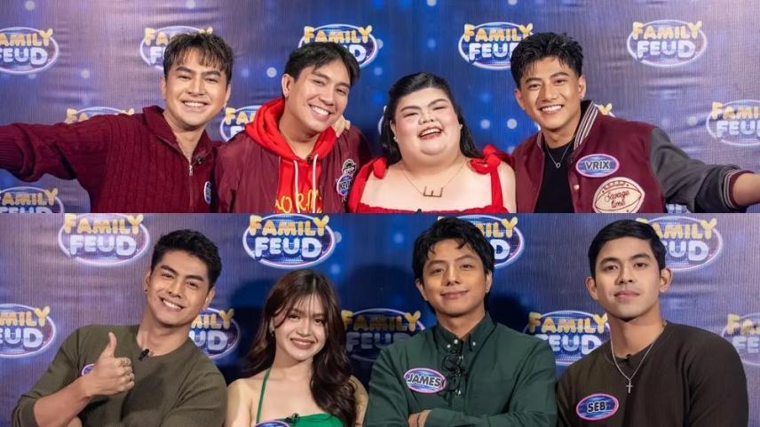 Team Pataba ang Team Sanggang Dikit Squad in Family Feud
