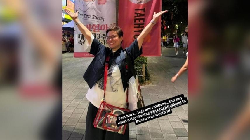 Lea Salonga attends bts concert in busan