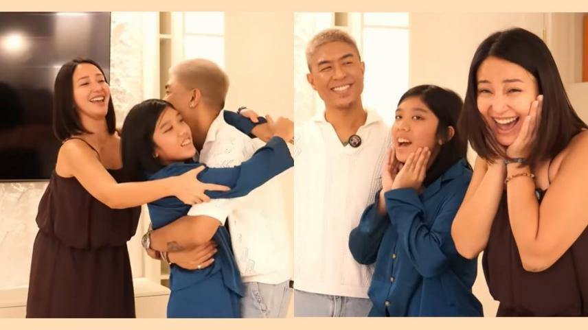 Kris Lawrence surprises Katrina Halili and their daughter, Katie, with a revamped home