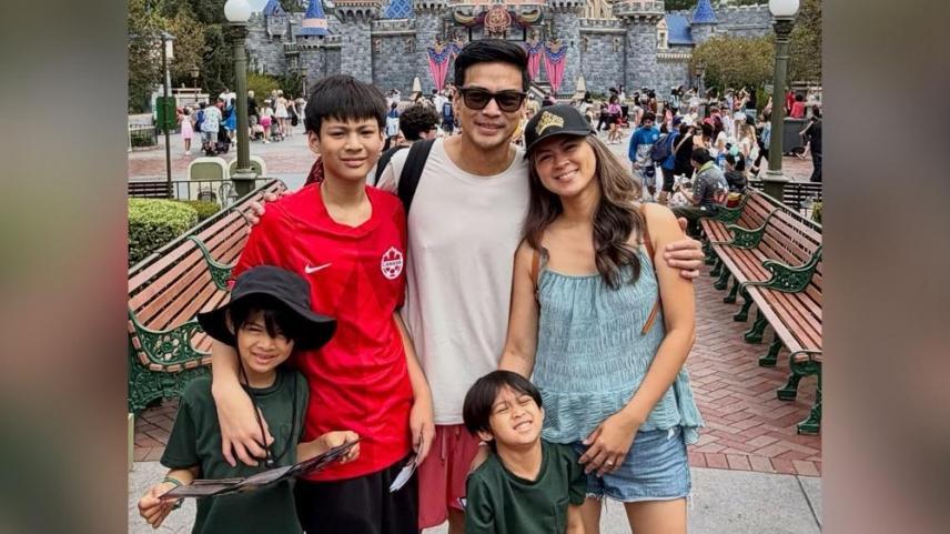 Marco Alcaraz, Lara Quigaman, and kids