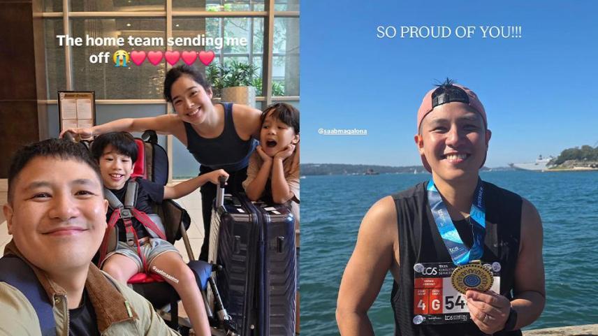 Saab Magalona, Jim Bacarro with Pancho and Vito
