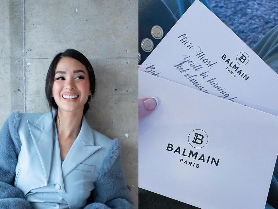Rappler on X: BEAUTY IN BALMAIN 👸🏻 LOOK: Heart Evangelista gives us a  behind the scenes look at her time in Paris Fashion Week as she wears  Balmain during a fitting session.