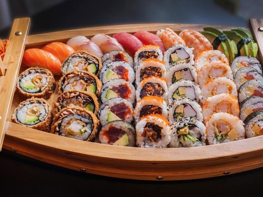 Sushi and other leveled up recipes featuring kangkong