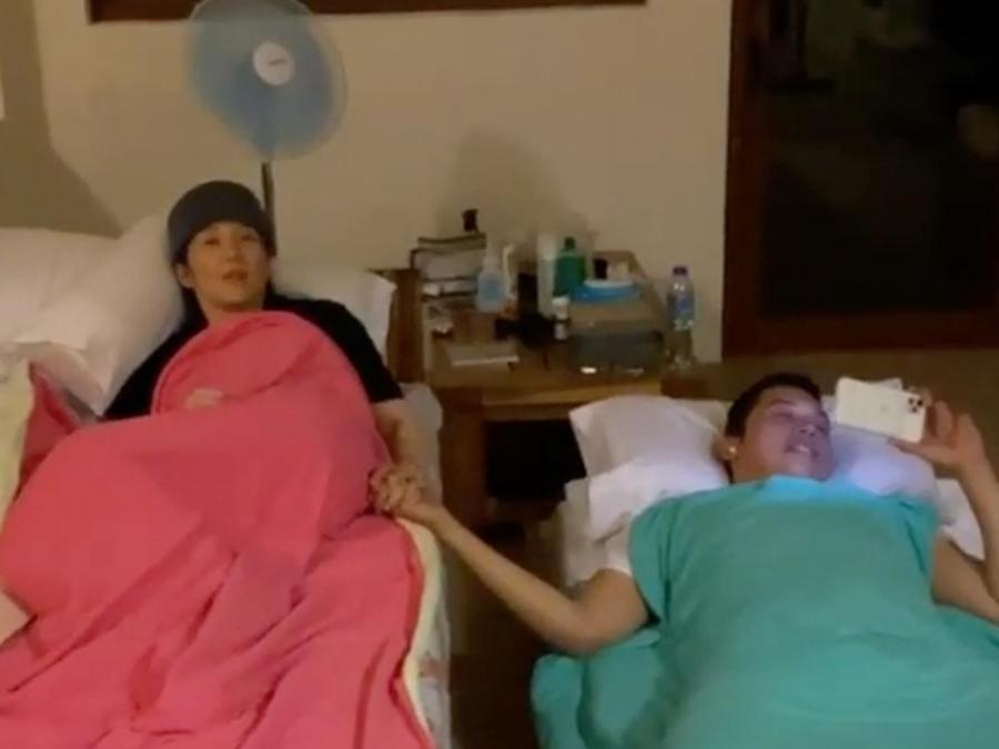 kris aquino in puerto galera during ecq