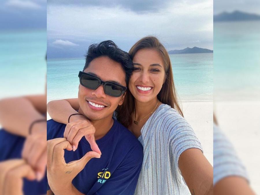 Migz Villafuerte and Rachel Peters