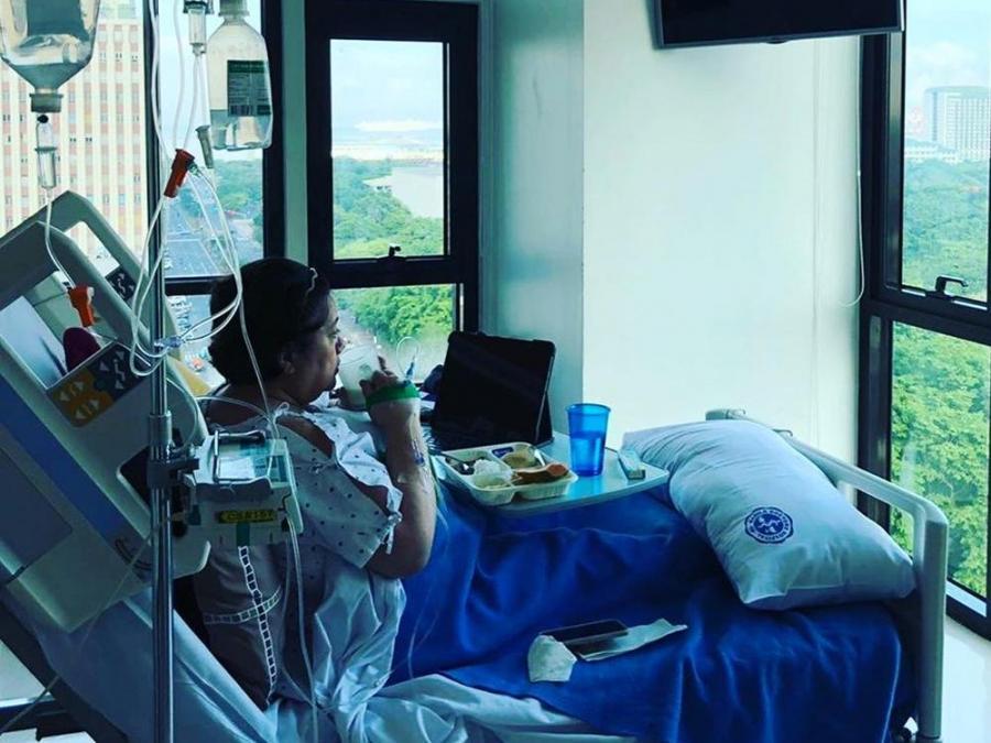 Ruby Rodriguez confined in a hospital