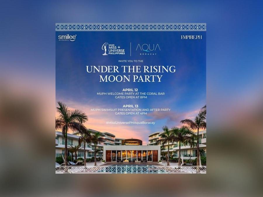 Miss Universe Philippines Under the Rising Moon party
