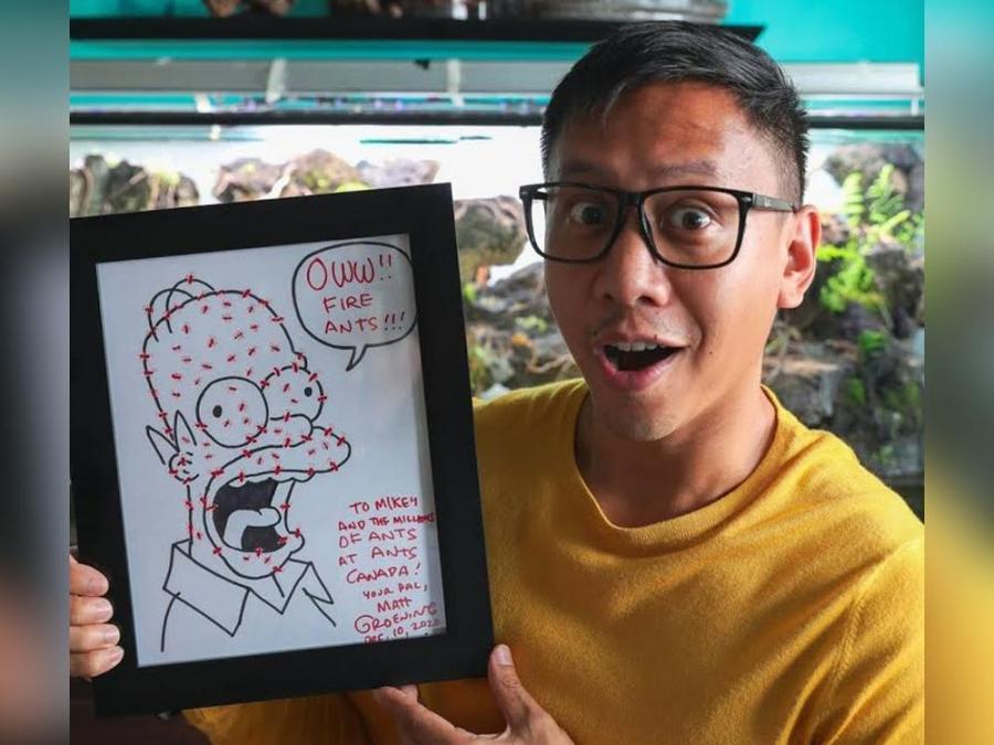 Mikey Bustos and sketch