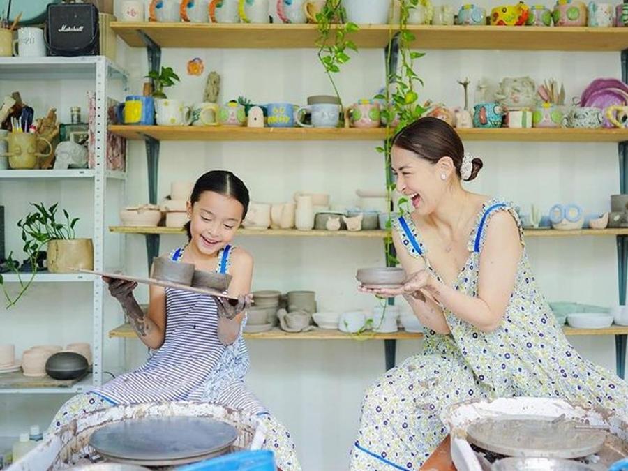 Marian Rivera and Zia learn pottery