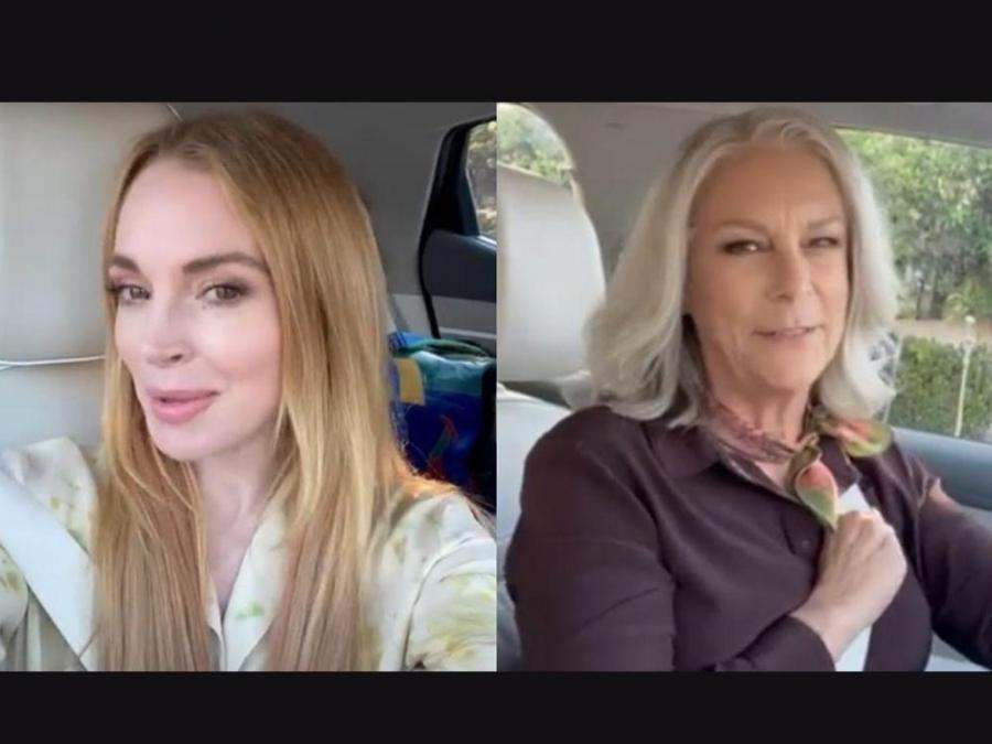 Lindsay Lohan shares BTS from 'Freaky Friday' sequel using viral TikTok(02)