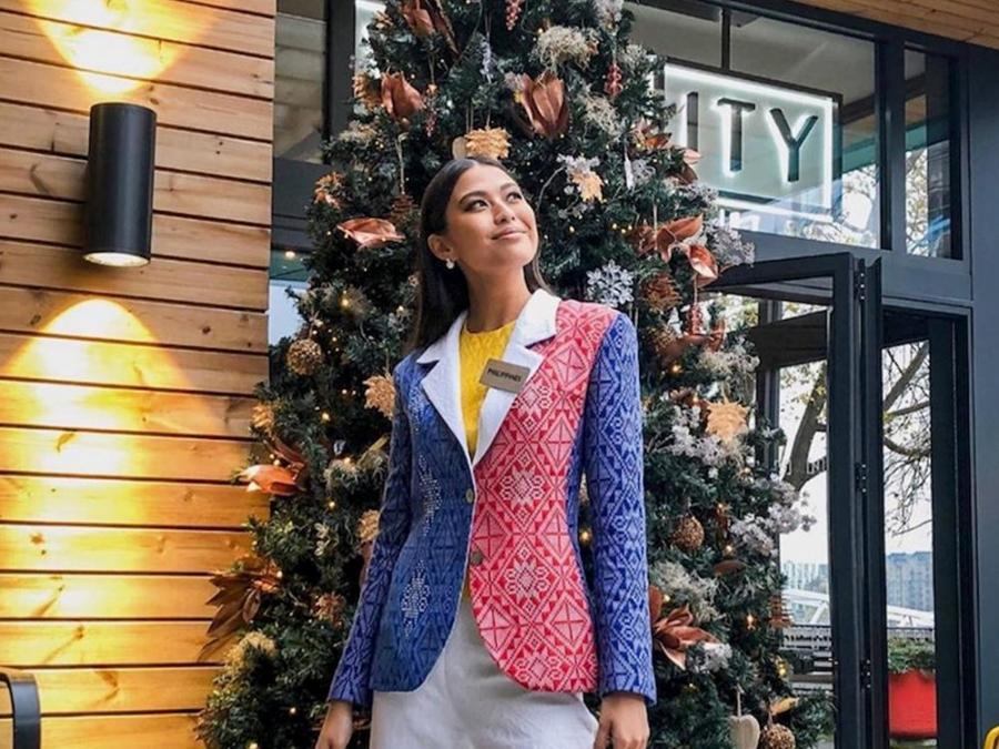 Michelle Dee wears Philippine flag inspired suit 