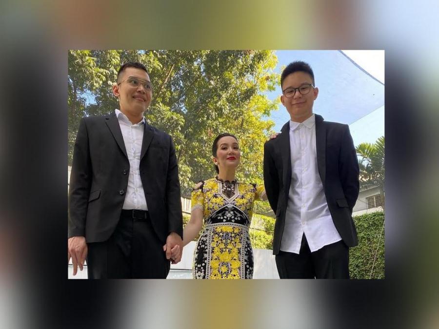 Kris Aquino with Josh and Bimby