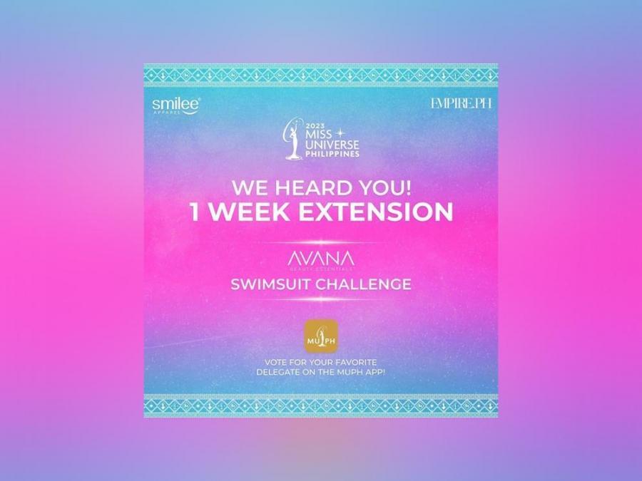 Swimsuit challenge extension announcement