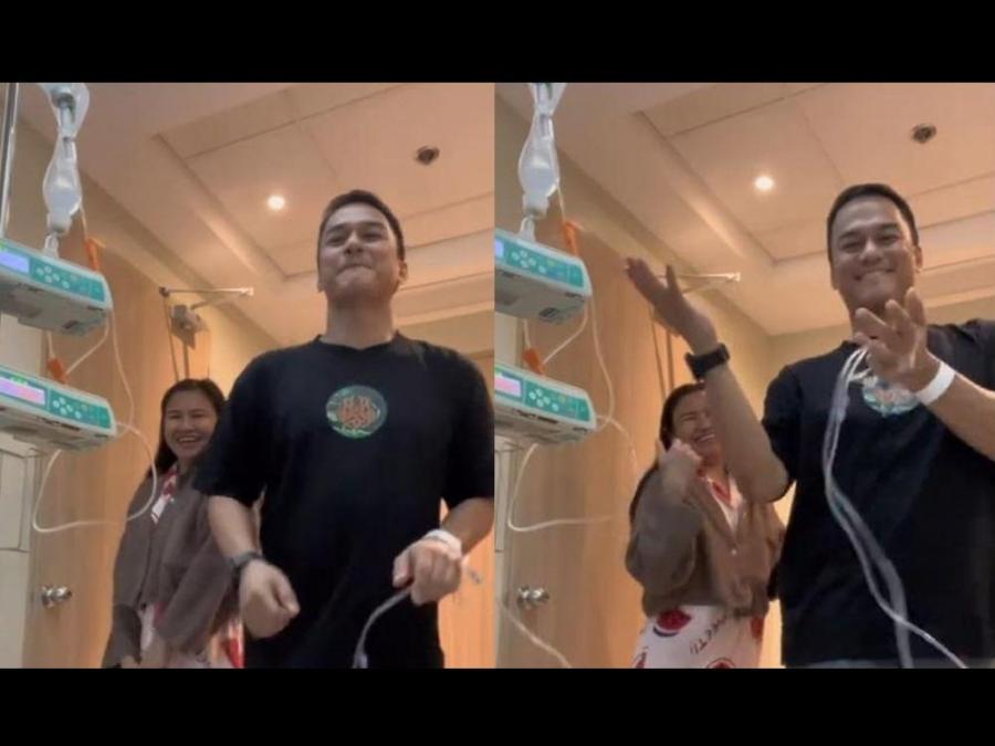 Gardo Versoza shares TikTok video with his wife inside the hospital