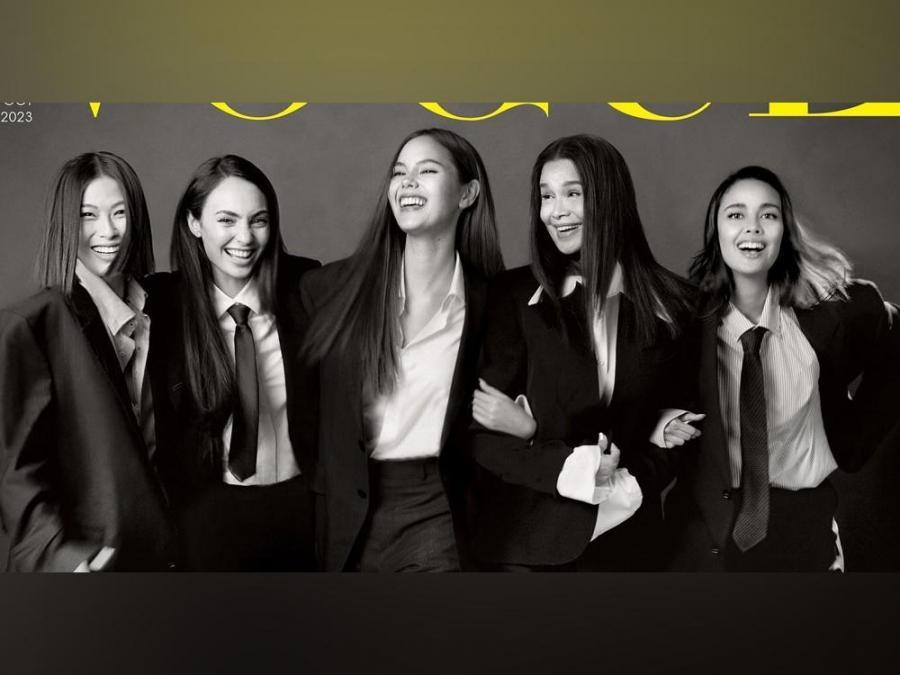 Michelle Dee, Melanie Marquez, R Bonney Gabriel, Catriona Gray, and Megan Young on Vogue Philippines