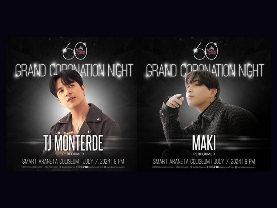 TJ Monterde, Maki performers at Bb Pilipinas coronation night
