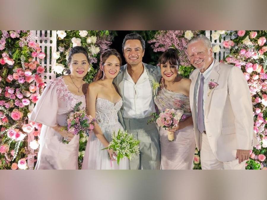 Meriam Go Adarna, Ellen Adarna, Derek Ramsay, Derek Ramsay Sr, and Remedios Paggao 