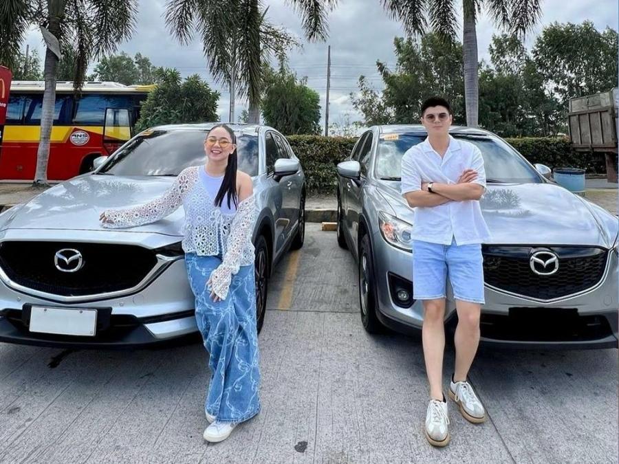 Paul Salas and Mikee Quintos flex matching cars | GMA Entertainment