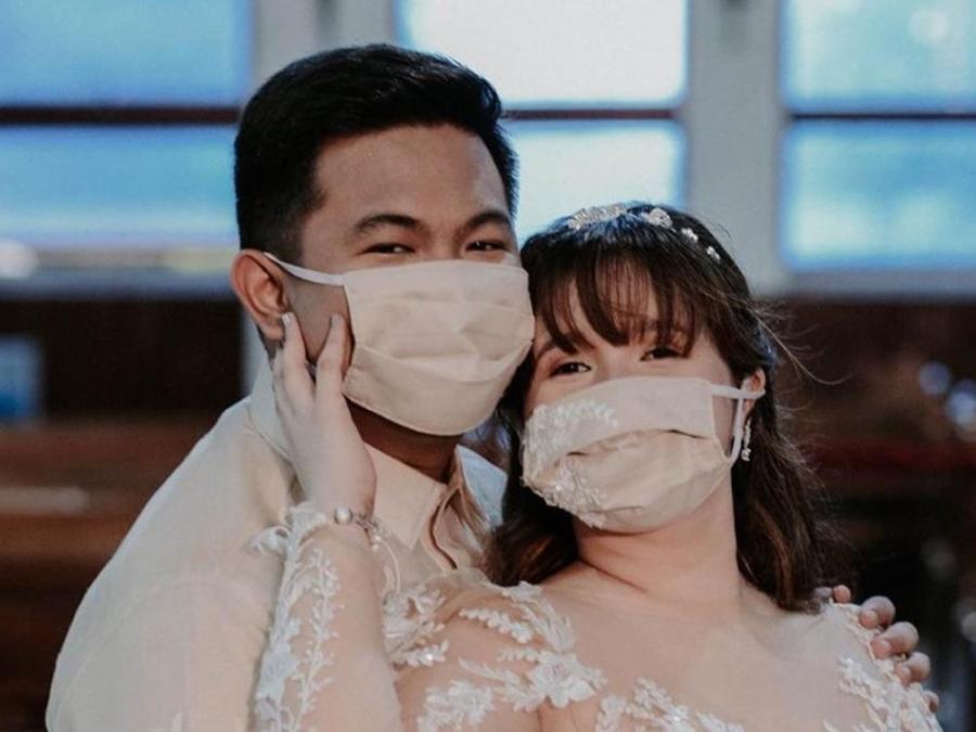 Couple Wears Face Masks To Push Through With Church Wedding