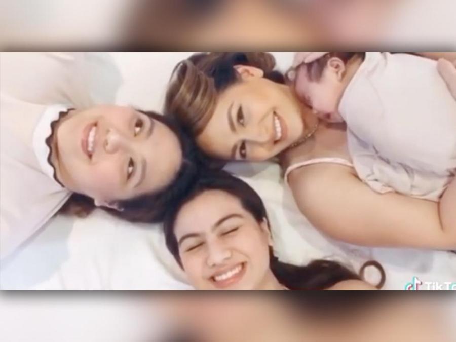 Regine Tolentino with kids