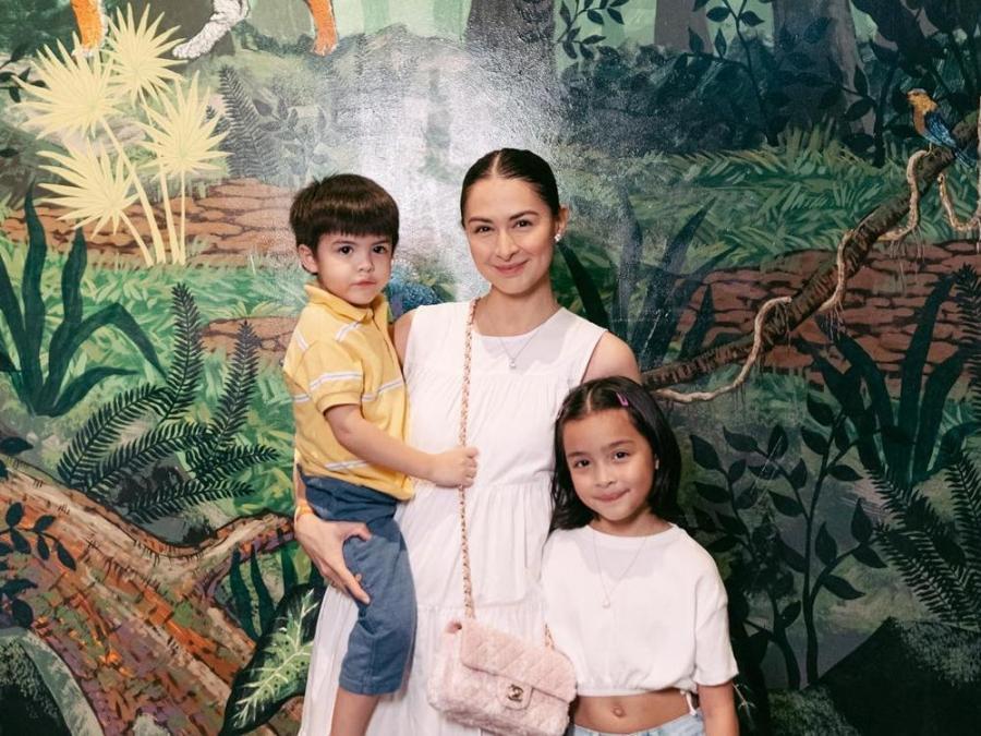 Marian Rivera with children Zia and Ziggy Dantes