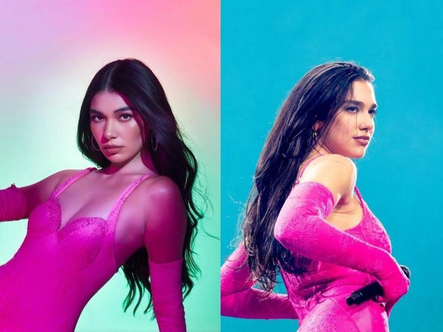 Pamela Prinster as Dua Lipa for Halloween