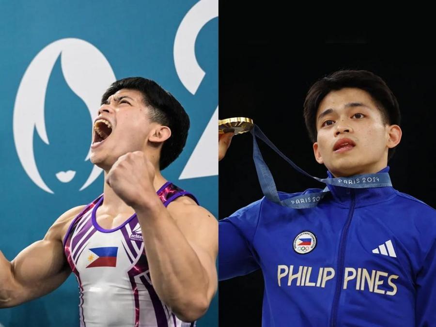 President Ferdinand Bongbong Marcos and Carlos Yulo