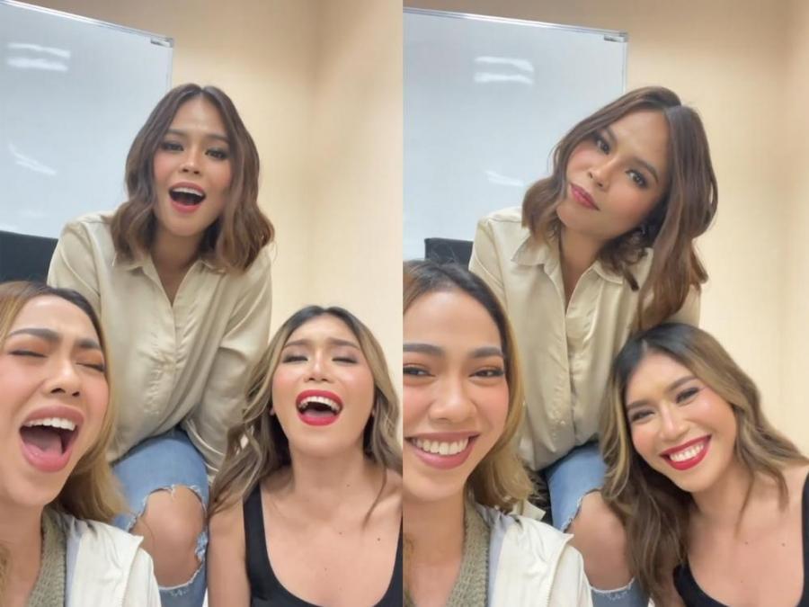 Hannah Precillas, Jessica Villarubin, and Mariane Osabel