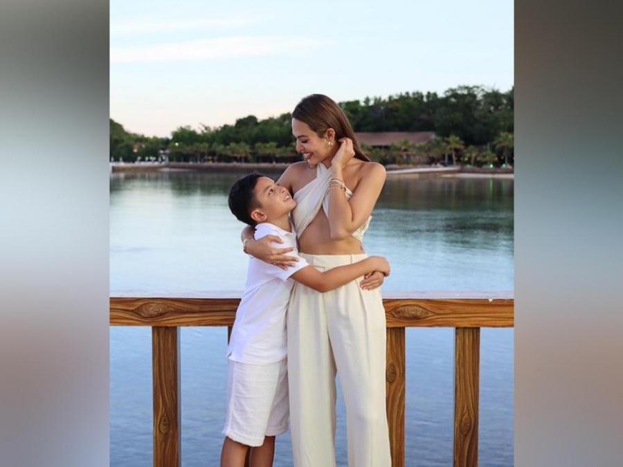 Maggie Wilson and son Connor