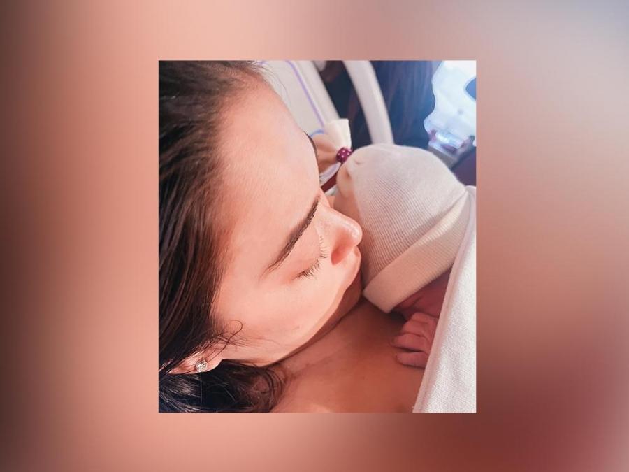 Maja Salvador and baby Maria