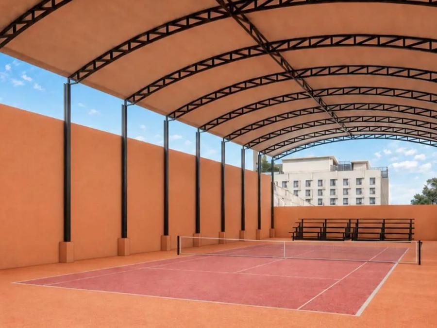 A tennis court is opening soon at this Metro Manila mall
