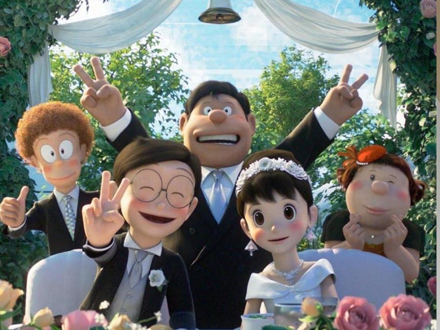 Cheers Nostalgia Pour In As Doraemon S Nobita And Shizuka Say I Do Gma Entertainment