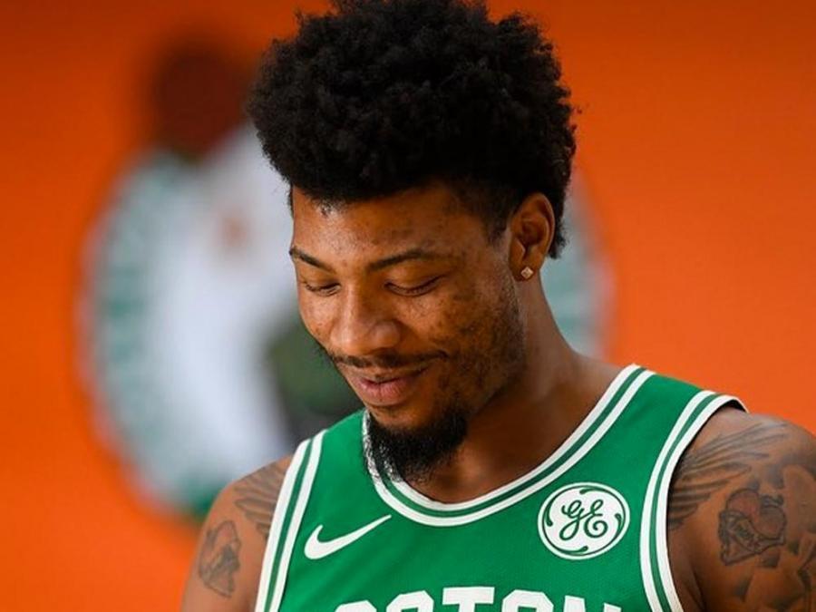 Marcus Smart and Los Angeles Lakers players 