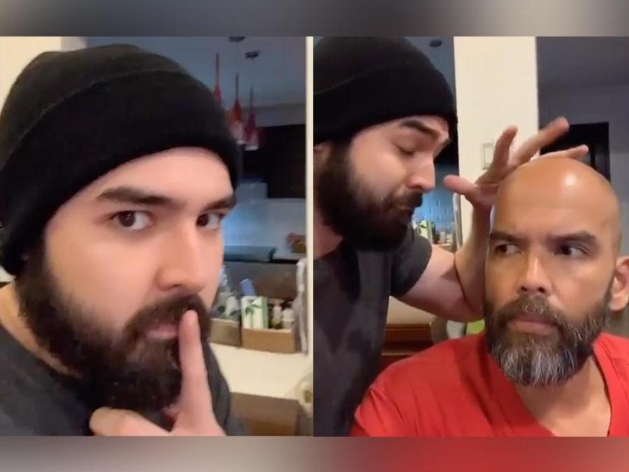 Andre Paras predicts his future with the help of Benjie Paras's bald