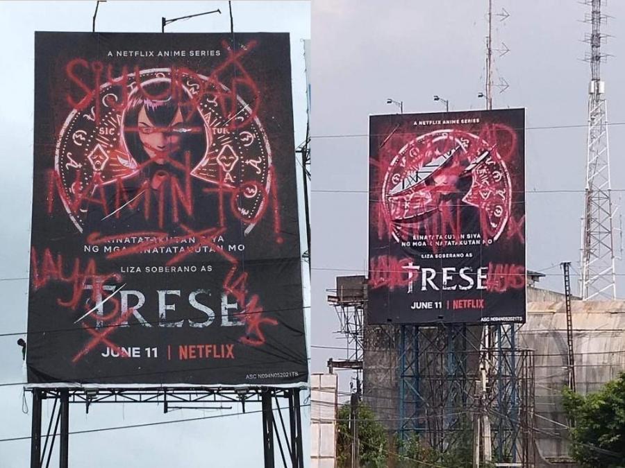 'Trese' billboards get 'vandalized' by aswangs? Netizens react | GMA