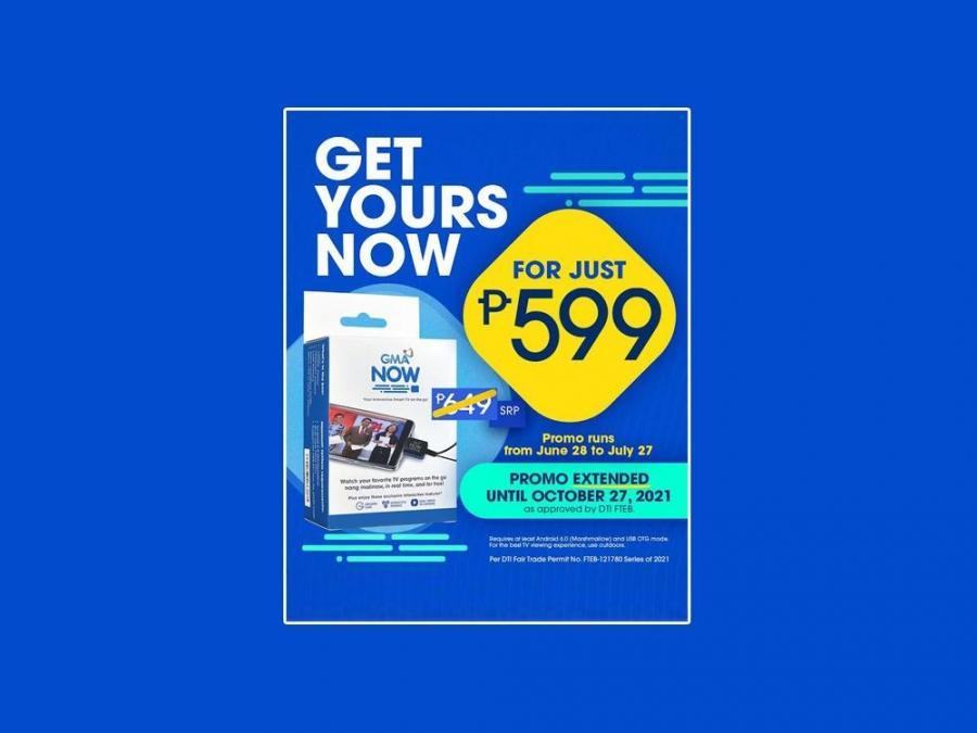 GMA Now discount promo