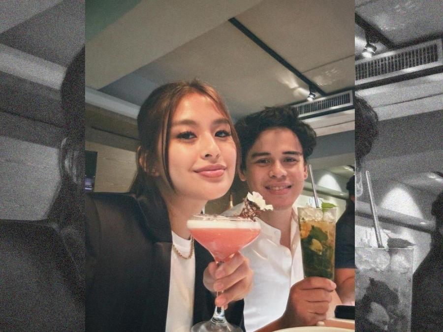 Gabbi Garcia and Khalil Ramos have a drink at one of Asia's 50 Best Bars