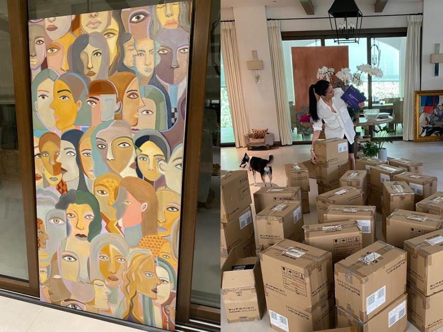 Heart Evangelista sells painting to donate tablets for poor kids