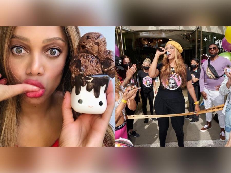 Supermodel turned entrepreneur Tyra Banks expands her ice cream business